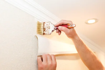 Pose de papier peint à Vic-de-Chassenay — revêtements muraux et toiles de verre
